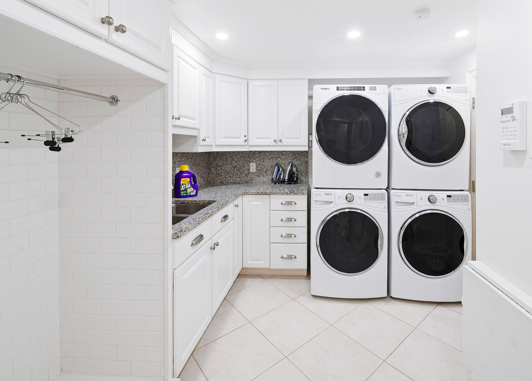 Laundry Room at The Cayman Club Condo 16 on Seven Mile Beach Grand Cayman