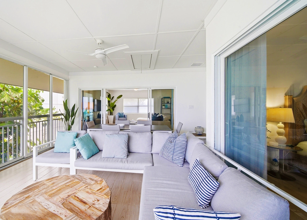 Balcony Furniture at The Cayman Club Condo 25 on Seven Mile Beach Grand Cayman