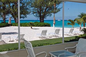 Porch Ocean at The Cayman Club Condo 2 on Seven Mile Beach Grand Cayman