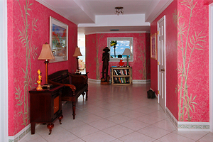 Entry at The Cayman Club Condo 2 on Seven Mile Beach Grand Cayman