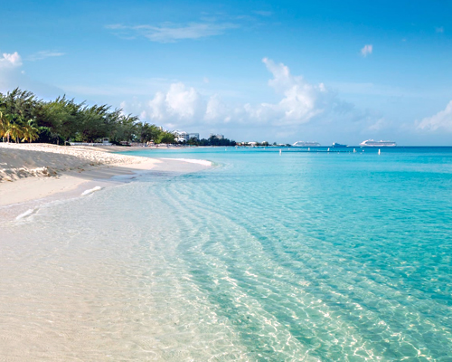 Seven Mile Beach clear water