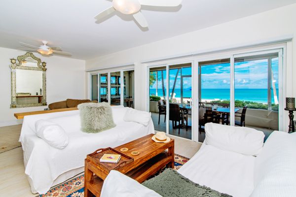 Living room with ocean view - Grand Cayman vacation rental
