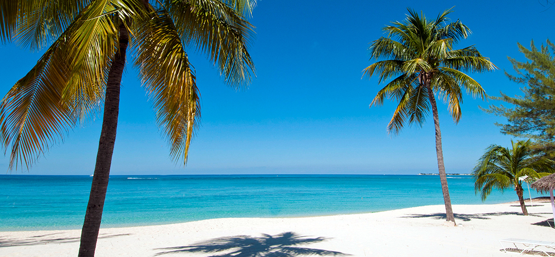 Seven Mile Beach aerial view 1