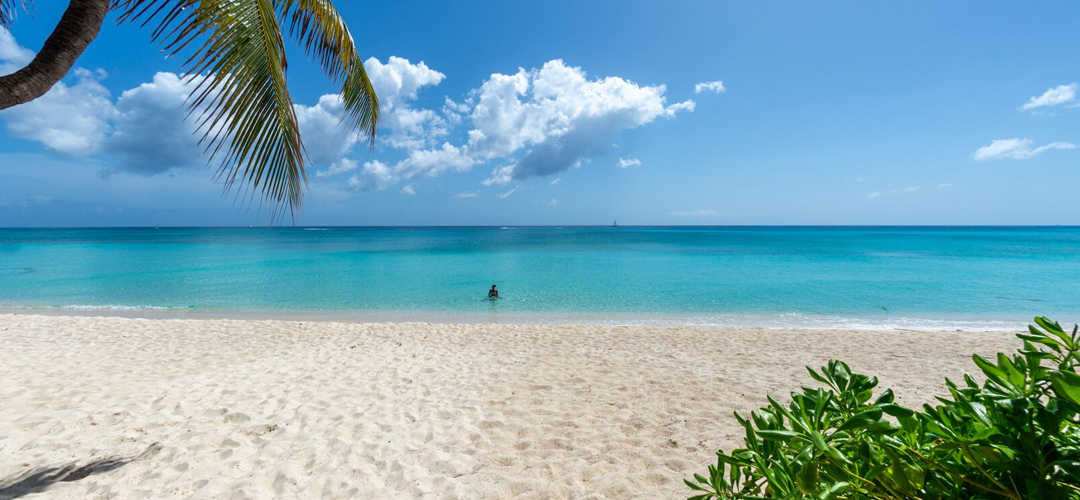 Seven Mile Beach aerial view 2